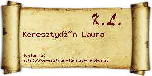 Keresztyén Laura névjegykártya