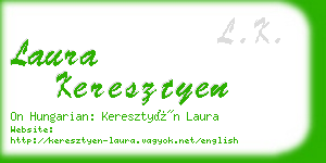 laura keresztyen business card